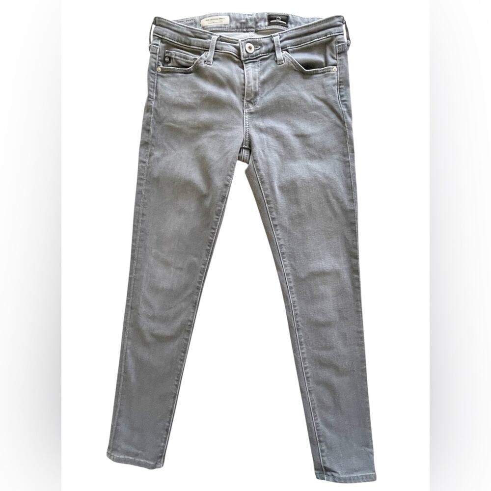 AG Adriano Goldschmied Grey Legging Ankle Super Skinny Jeans Size 25